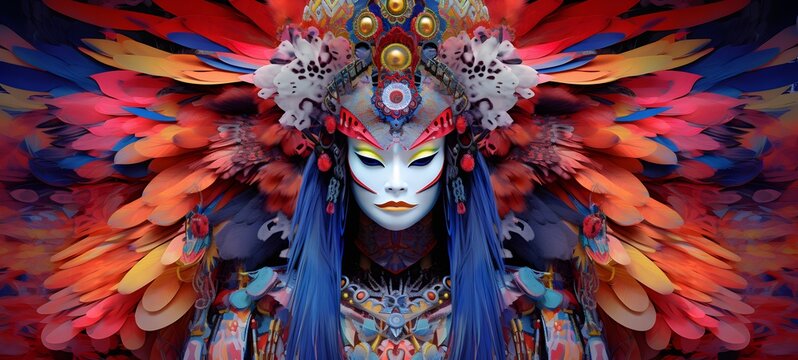 Queen Tengu humanidad full body. Generative AI