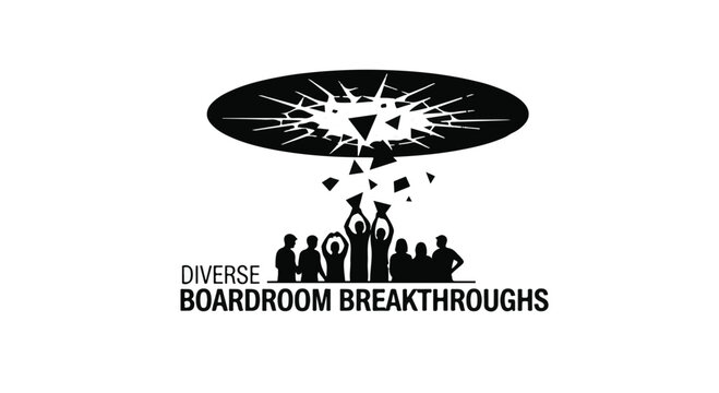 Diverse team celebrates a breakthrough in a dynamic meeting environment.