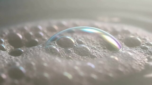 Slow-Motion Bubble Burst: Vanishing Membrane Creates Domino Collapse
