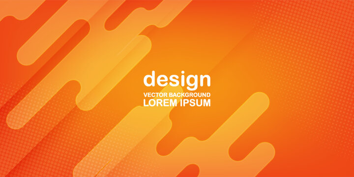 Minimal layered layout presentation with warm gold and bright orange textures. Simple dynamic colorful wave elements for creative business banner or web poster.