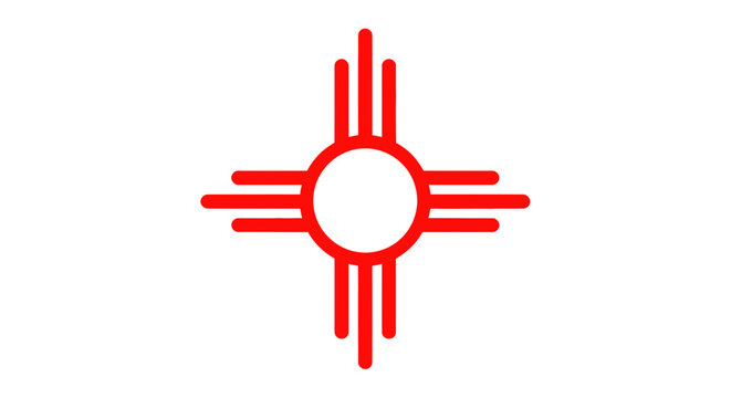 New Mexico Zia Symbol Flag Icon