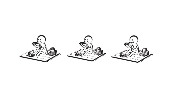 Sequential illustrations of baby learning to crawl properly.
