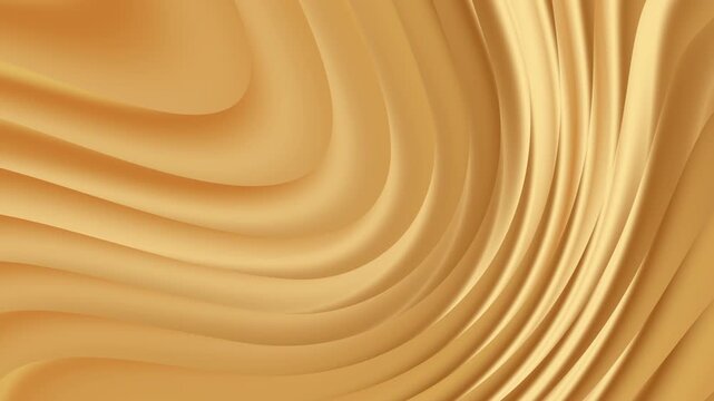 Abstract Golden Waves Ochre Wavy video motion background