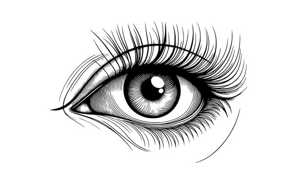 human eye vector