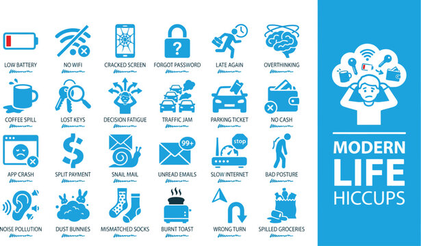 People Problems & Daily Hiccups Icon Bundle