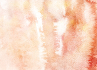 Fototapeta premium Soft watercolor abstract texture with delicate blending of warm pastel tones for artistic backgrounds