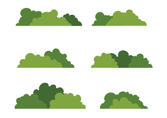illustration of cute little bushes © danu