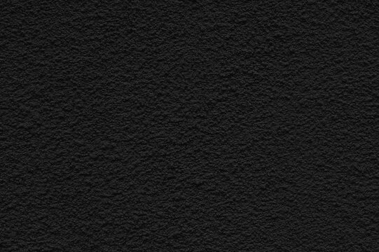 Fine Grainy Plaster Texture with Uniform Relief Stucco Warm Black Surface