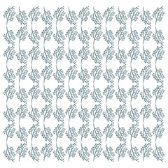 Fototapeta premium seamless floral pattern, Dark slate blue botanical pattern, minimalist nature inspired berry branch texture