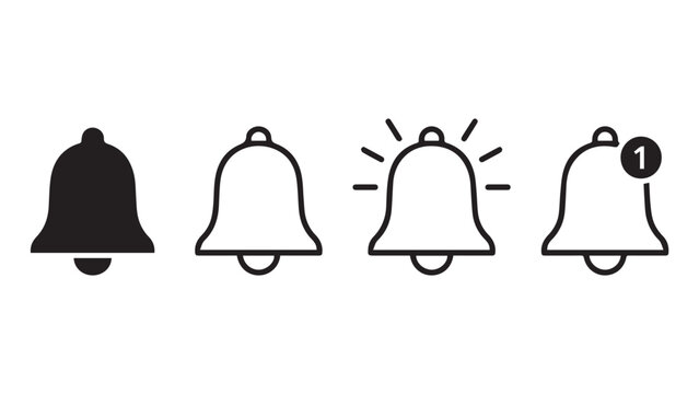 vector illustration of a bell