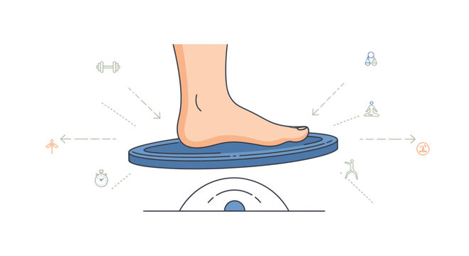 Foot Balance Board Exercise