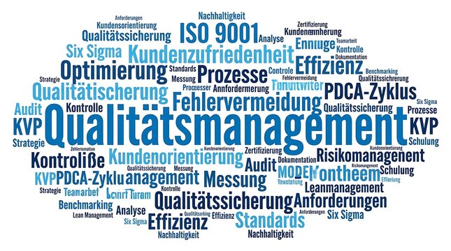 Quality Management Word Cloud German healthcare system