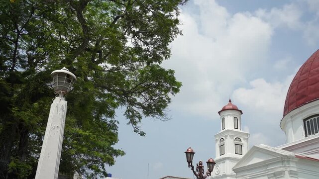 Blenduk Church historic landmark in Semarang Kota Lama Indonesia