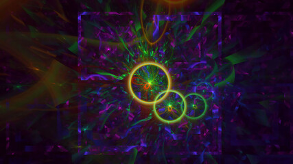 3d rendering illustration of Abstract cosmic Space nebula background © BetiBup33