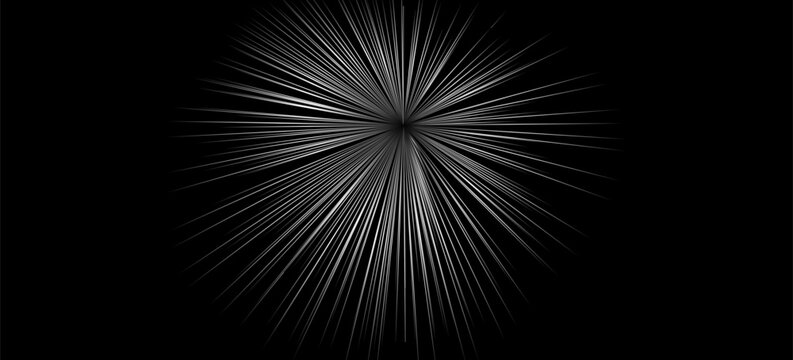 Abstract background with lines in circle. Art design spiral as logo or icon. A black figure on a white background and an equally white figure on the black side.