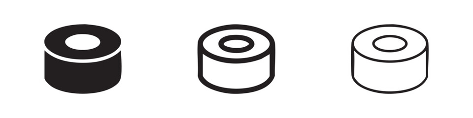 Sushi Roll Maki Icon Set for Japanese Food and Restaurant © liubomir118809