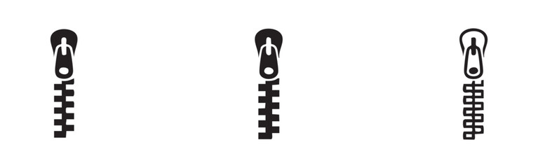 Clothing Zipper Icons for Textile and Apparel Design © liubomir118809