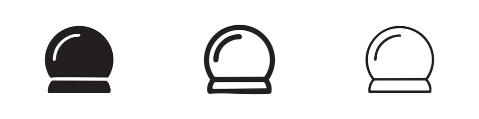 Snow Globe or Crystal Ball Icon © liubomir118809