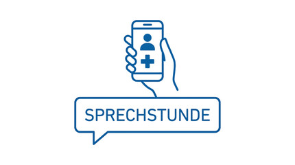 Fototapeta premium Online Medical Consultation German healthcare system