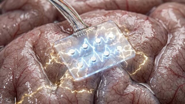 Brain Computer Interface Electrode Array Activated on Human Cortex &mdash; Neural Implant Technology