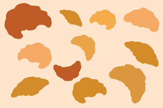 baked brioche bread food pattern background