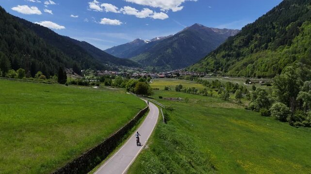 pista ciclabile Val di Sole montagna pedalare m4b