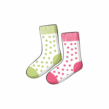 Pair of Polka Dot Socks
