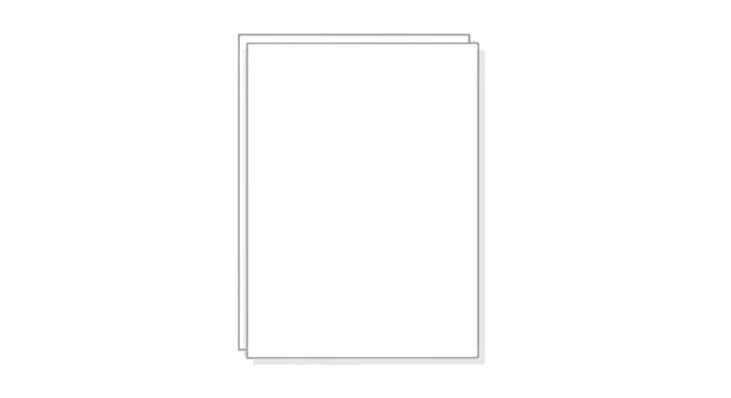 Two layered white rectangular outlines with a subtle shadow