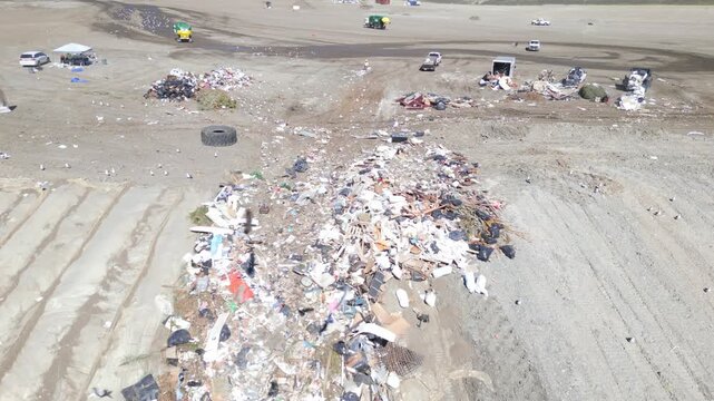 Calabasas Landfill Waste Disposal Site Drone Aerial View