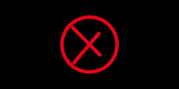 Red Clock Ticking to Cross Mark Animation | Time Out Motion Graphic