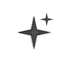 Obraz premium Dither Halftone Bitmap Sparkles 