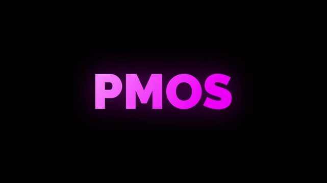 PCOS Transforming to PMOS Text Animation  Polycystic Ovary Syndrome Renamed, Women Health Concept, Loopable, 4K