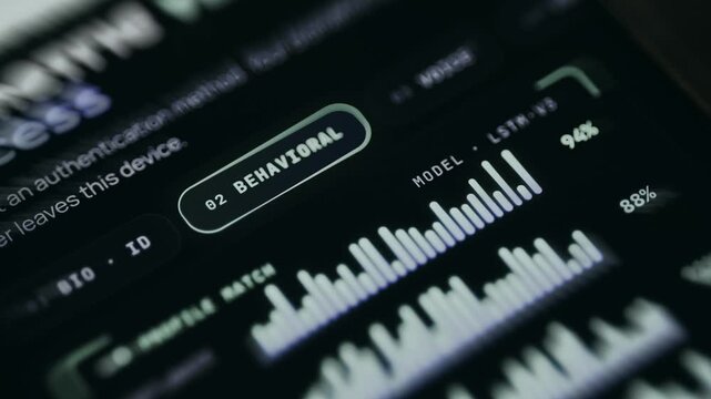 Behavioral authentication method to verify the identity based on user actions