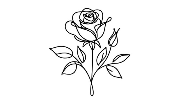 rose vector illustration