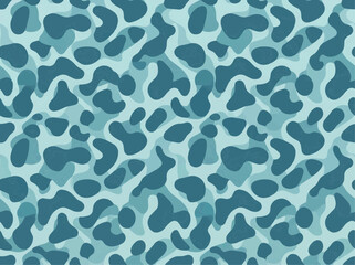 Fototapeta premium Liquid organic camo pattern, seamless modern style, teal and slate grey, decorative backdrop