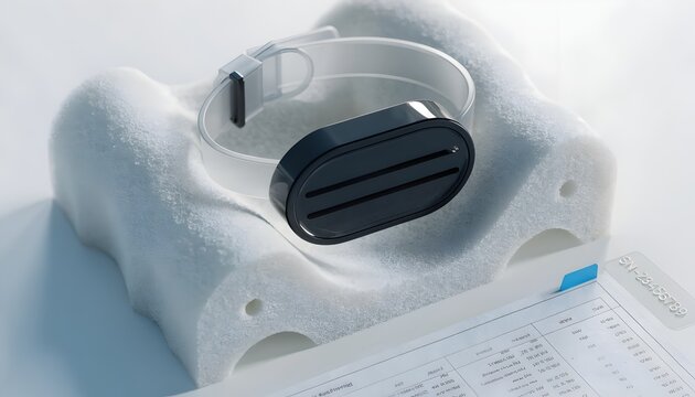 Wearable fitness tracker sensor calibration on a custom foam jig with instructional manual