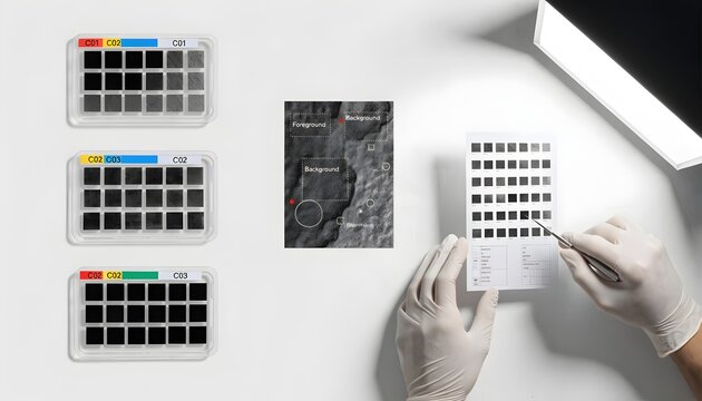 AI Dataset Curation: Labeled Sample Trays and Image Analysis