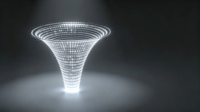White silver binary vortex pristine data funnel