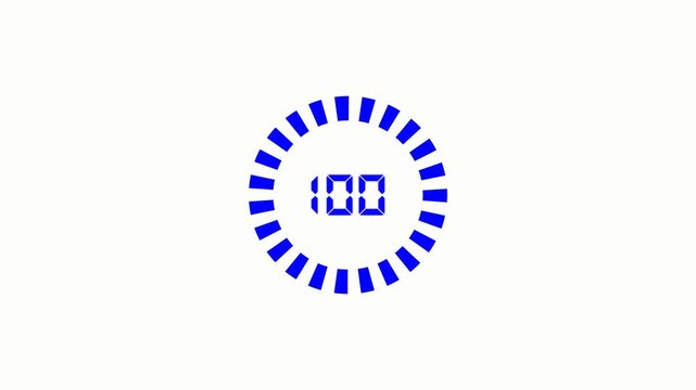 Blue and gray circular progress indicator at 60 percent
