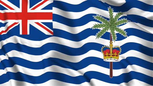 flag of British Indian, British Indian flag waving in wind HD, 4k British Indian flag.