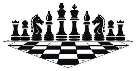 Chess Figures icon set, vector collection featuring All Classic Chess Pieces for Strategy Board Games, Educational Materials and Game design projects. © HossenMuhammod MunnA