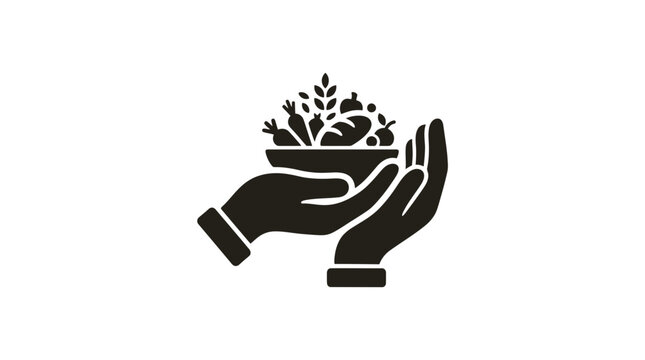 Hands holding a bowl of fresh produce signify the importance of food security and healthy nutrition in our modern society.