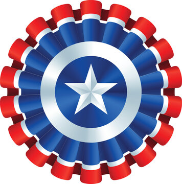 patriotic American rosette or cockade decoration