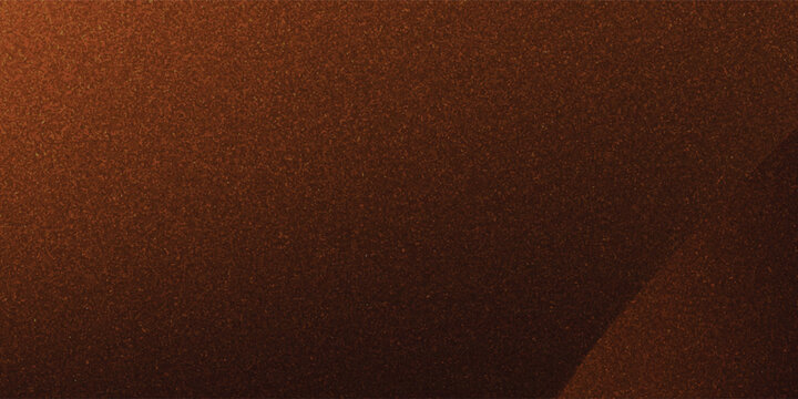 Abstract dark brown background with subtle grainy noise texture. Modern minimalist empty 3D room stage featuring fluid curved shapes, copper gradient light, and copy space.