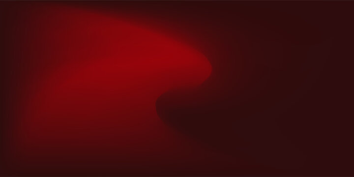 Sultry Dark red abstract gradient background design. Curling wave of red on dark red background. Dark red banner. Vector Illustration.