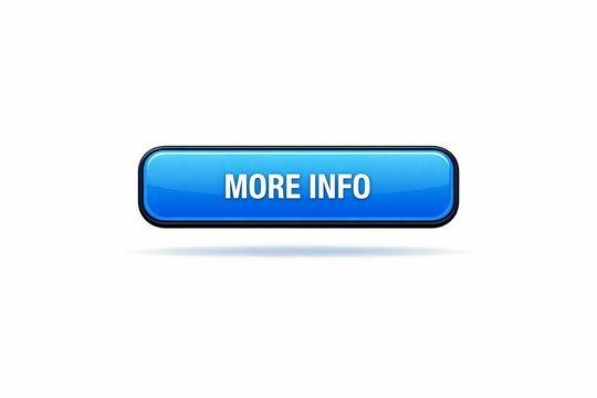 Modern blue more info button with white text