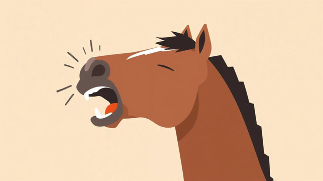 Laughing Horse A big guffaw from a horse. funny horse