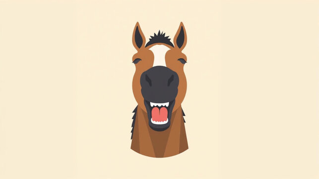 Laughing Horse A big guffaw from a horse. funny horse