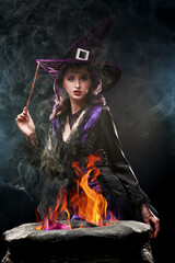 Fototapeta premium Mystic Flame Spell