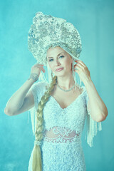 Fototapeta premium Frosted Slavic Elegance